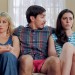 (l to r): Ari Graynor as Katie, Justin Long as Jesse, Lauren Anne Miller as Lauren